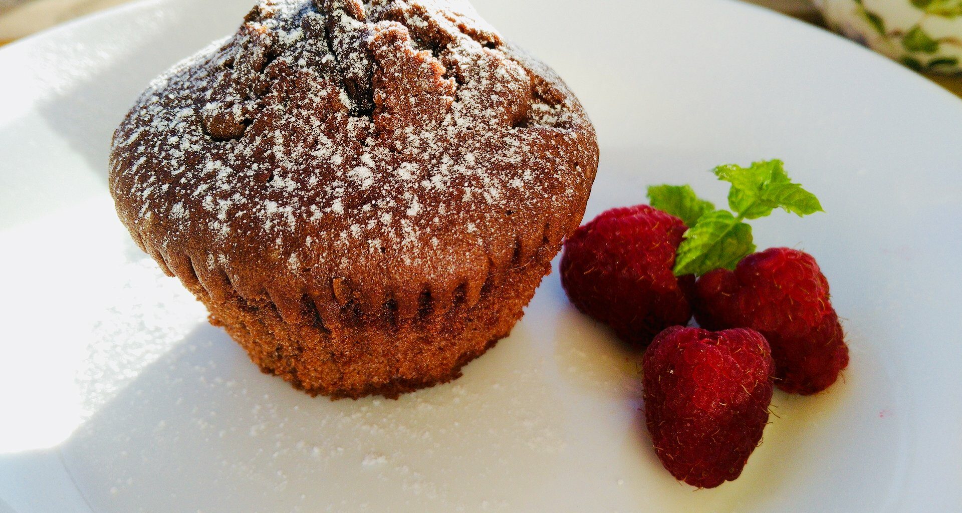 Foto muffins de chocolate caseras