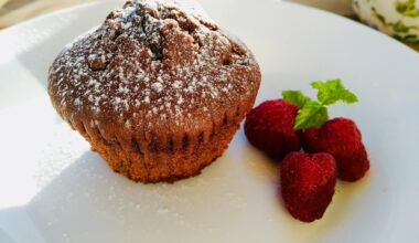 Foto muffins de chocolate caseras