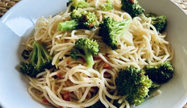 Receta de espaguetis con brócoli y tomate