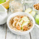 desayuno de avena leche de soja manzana y canela